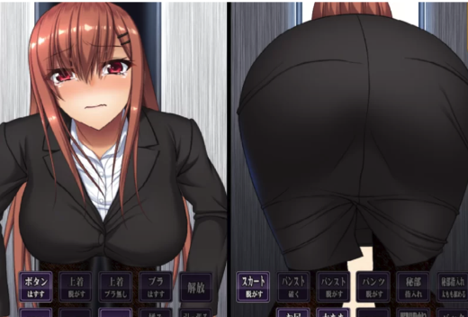 图片[2]-[SLG/PC/生肉/动态]穿丝袜的巨乳OL女士被困在电梯门里面了 PC-春日ACG