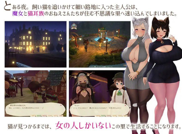 图片[2]-【互动3D/SLG/动态/CV/后宫】魔女与猫的桃源乡 安卓盖世+PC-春日ACG
